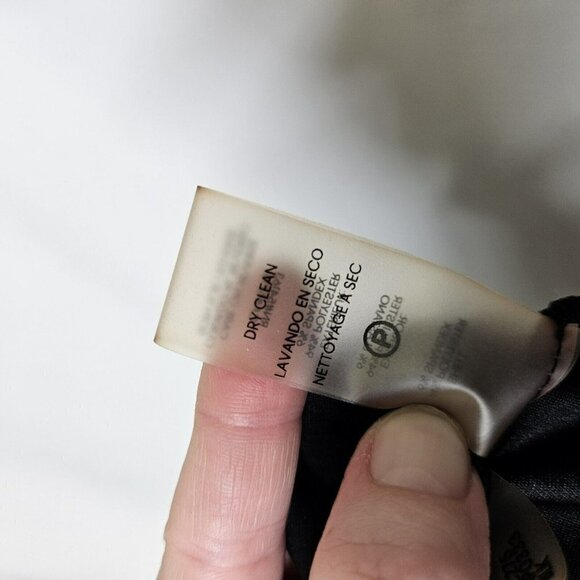 CALVIN KLEIN Black Pull On Pants Straight Leg Elastic Waist Faux Tie SZ XS - Picture 4 of 12